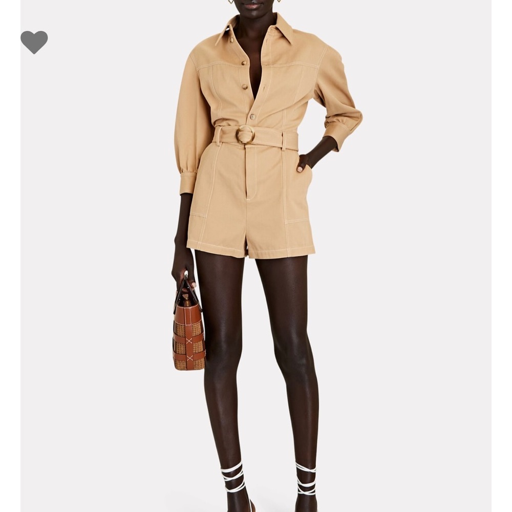 Intermix - Claire Belted Denim Romper (New with Tags)